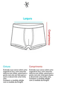 CUECA K55 PRETA E BRANCA