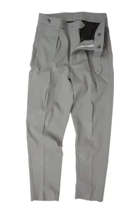 CALÇA CINZA LINHO PREGA