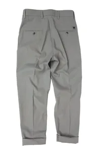 CALÇA CINZA LINHO PREGA