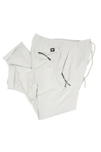 CALÇA JOGGER MICROFIBRA BEGE C/ ZIPER