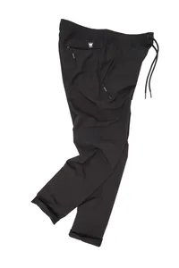 CALÇA JOGGER MICROFIBRA PRETA C/ ZIPER