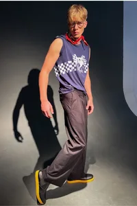 CALÇA LINHO PANTALONA PRETA