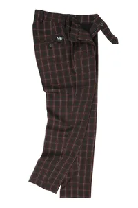 CALÇA XADREZ ALFAIATARIA PRETA