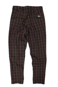 CALÇA XADREZ ALFAIATARIA PRETA
