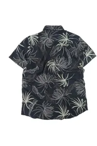 CAMISA PRETA DE VISCOSE MOOREA