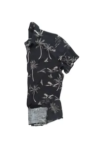 CAMISA PRETA DE VISCOSE SUMATRA