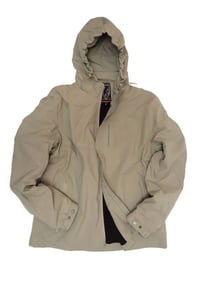 JAQUETA NYLON CAPUZ SPACE KAKI