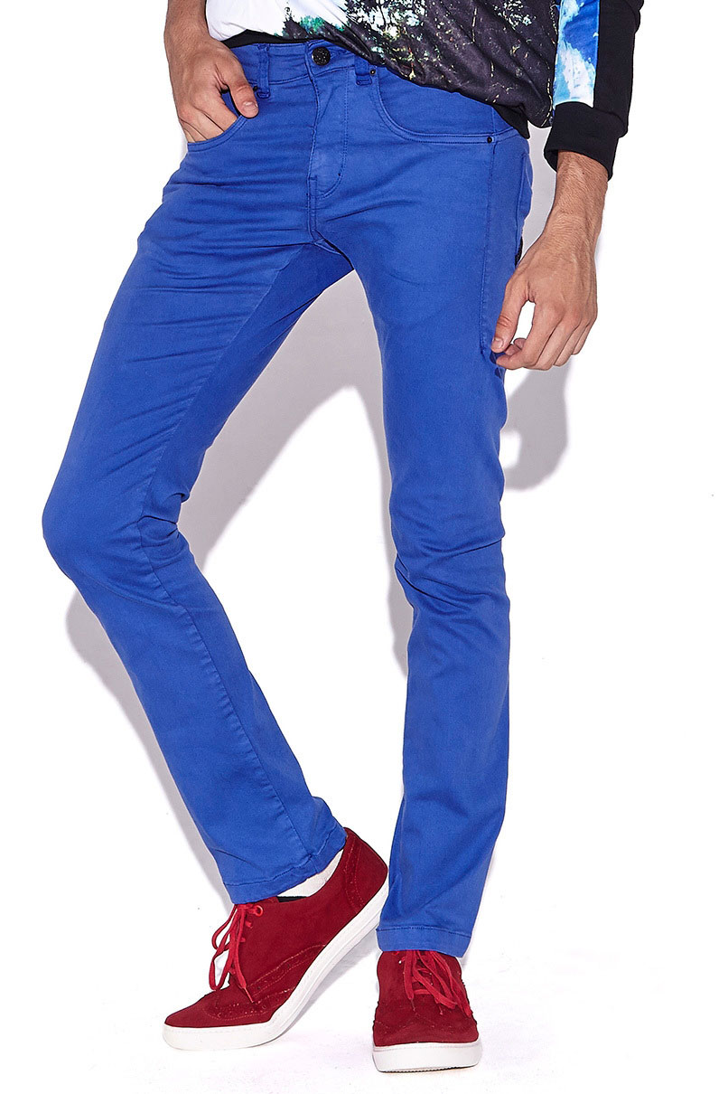 Calça masculina best sale azul royal