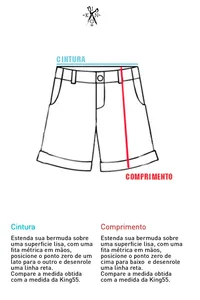BERMUDA DE MOLETOM LINCON VERMELHA