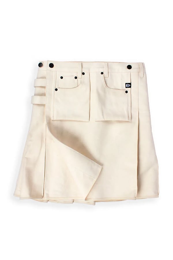 KILT DE SARJA WHITE DENIM