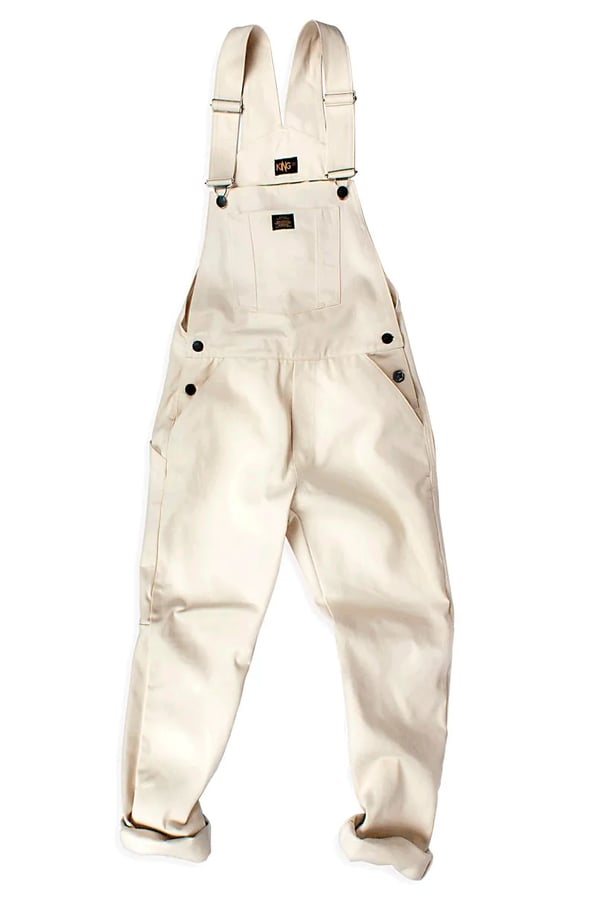 JARDINEIRA BRANCA WHITE DENIM