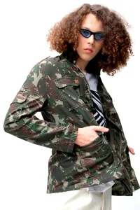 OVERCOAT CAMUFLADO MILITAR DUSTER
