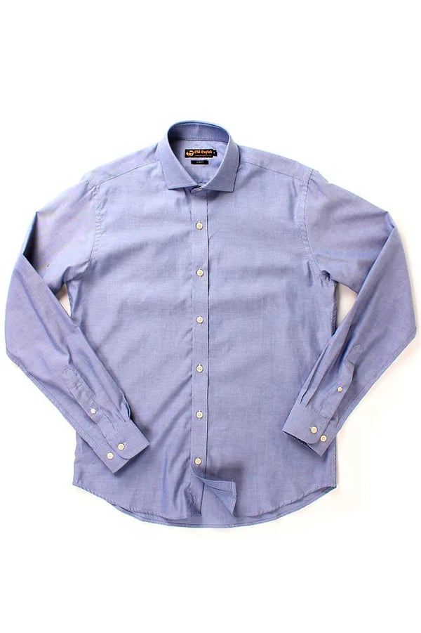 CAMISA SOCIAL SLIM FIT AZUL ALBERT