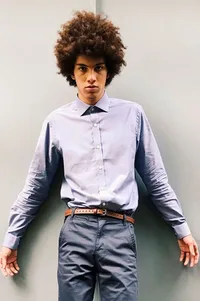 CAMISA SOCIAL SLIM FIT AZUL ALBERT