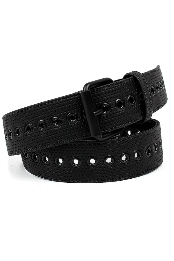 CINTO PRETO ILHÓS 4CM