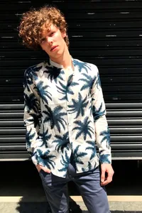 CAMISA BRANCA MANGA LONGA PALM COPA