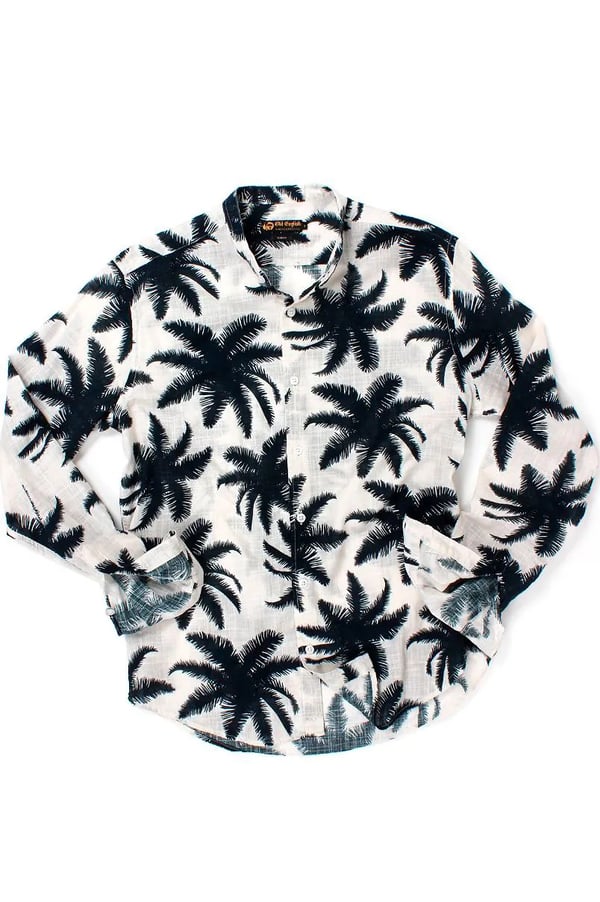 CAMISA BRANCA MANGA LONGA PALM COPA