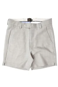 BERMUDA SHORTS CINZA XADREZ ALFAIATARIA