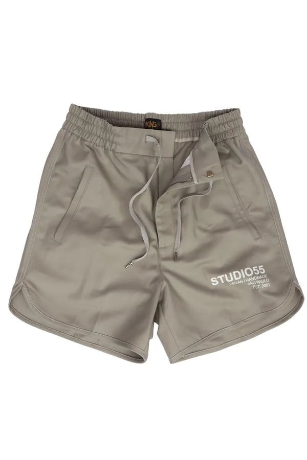 BERMUDA SHORTS JOGGER CINZA STUDIO55