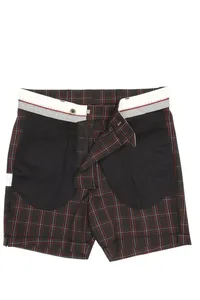 BERMUDA SHORTS PRETO XADREZ ALFAIATARIA