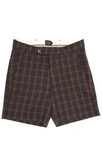 BERMUDA SHORTS PRETO XADREZ ALFAIATARIA