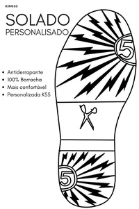 BOTA BRANCA NEW LONDON SOLADO PERSONALIZADO K55