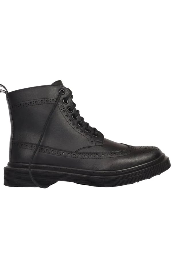 BOTA BROGUE PRETA ROCKABILLY