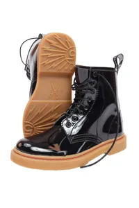 BOTA PRETA LONDONX VERNIZ SOLADO PERSONALIZADO K55