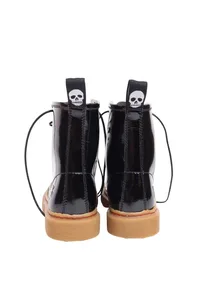 BOTA PRETA LONDONX VERNIZ SOLADO PERSONALIZADO K55
