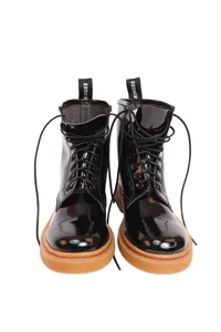 BOTA PRETA LONDONX VERNIZ SOLADO PERSONALIZADO K55