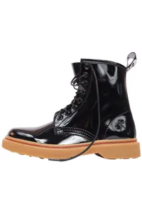 BOTA PRETA LONDONX VERNIZ SOLADO PERSONALIZADO K55