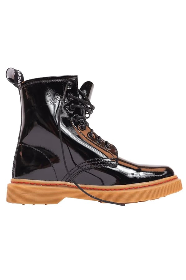 BOTA PRETA LONDONX VERNIZ SOLADO PERSONALIZADO K55