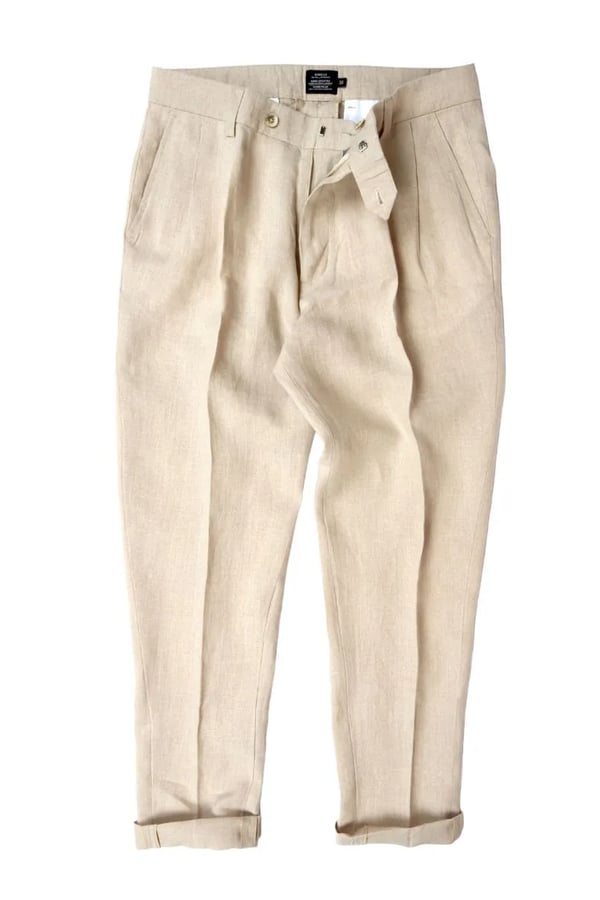 CALÇA CRU LINHO COM VISCOSE ALFAIATARIA