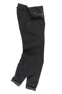 CALÇA JEANS PRETA POP BLACK TO BLACK 80'S