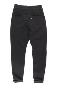CALÇA JEANS PRETA POP BLACK TO BLACK 80'S