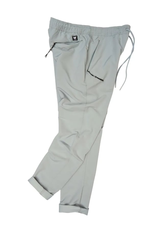 CALÇA JOGGER MICROFIBRA CINZA C/ ZIPER