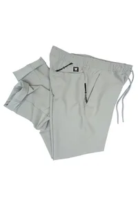CALÇA JOGGER MICROFIBRA CINZA C/ ZIPER