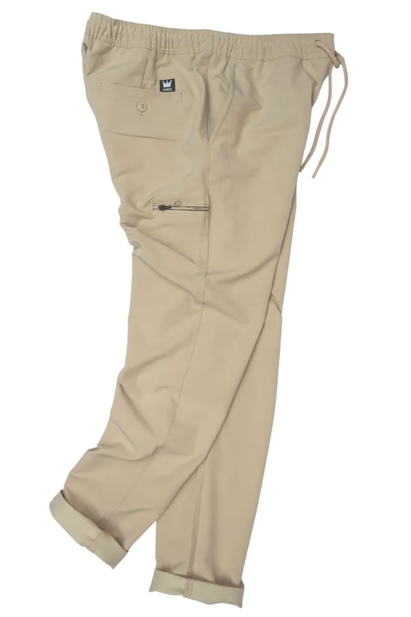 CALÇA JOGGER MICROFIBRA KAKI