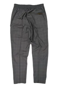 CALÇA JOGGER XADREZ ALFAIATARIA CINZA