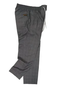 CALÇA JOGGER XADREZ ALFAIATARIA CINZA