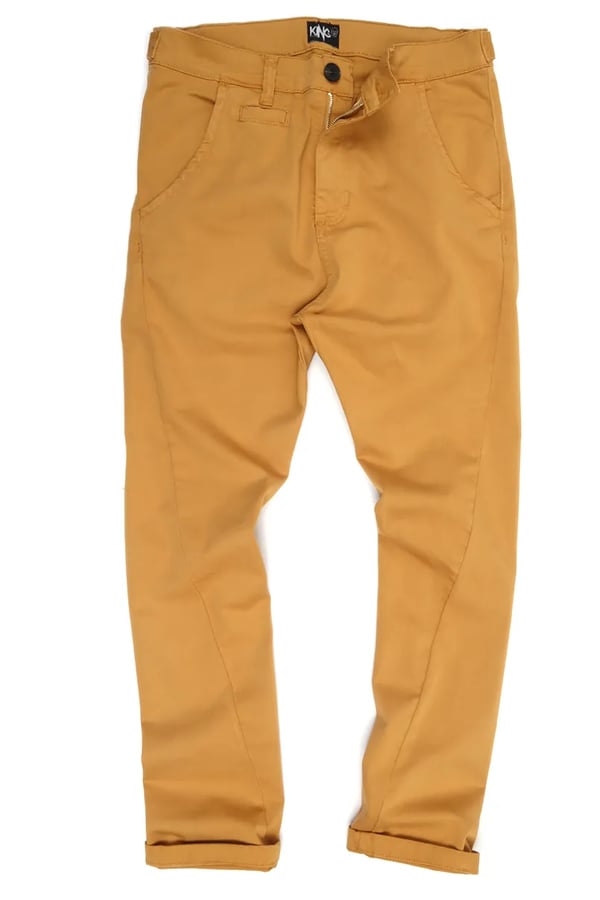 CALÇA CHINO COLOURS MOSTARDA