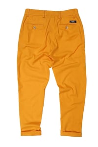 CALÇA MOSTARDA LINHO COM VISCOSE ALFAIATARIA
