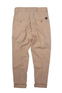 CALÇA NATURAL LINHO PREGA