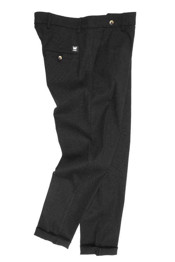 CALÇA PRETA LINHO PREGA