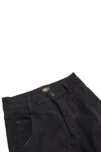 CALÇA JEANS PRETA POP BLACK TO BLACK 80'S