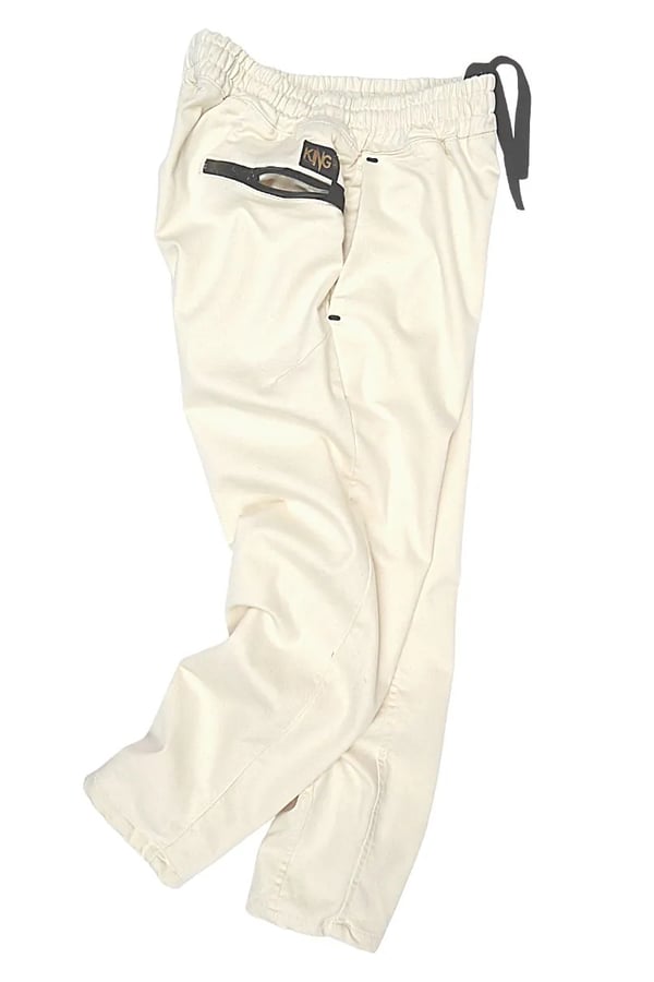 CALÇA SARJA OFF WHITE BRONX
