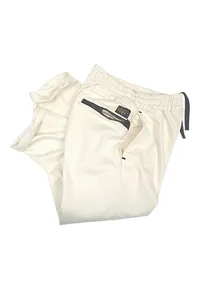 CALÇA SARJA OFF WHITE BRONX