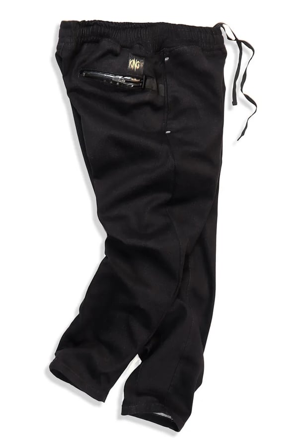 CALÇA SARJA PRETA BRONX