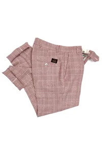 CALÇA VINHO XADREZ ALFAIATARIA