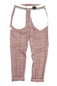 CALÇA VINHO XADREZ ALFAIATARIA